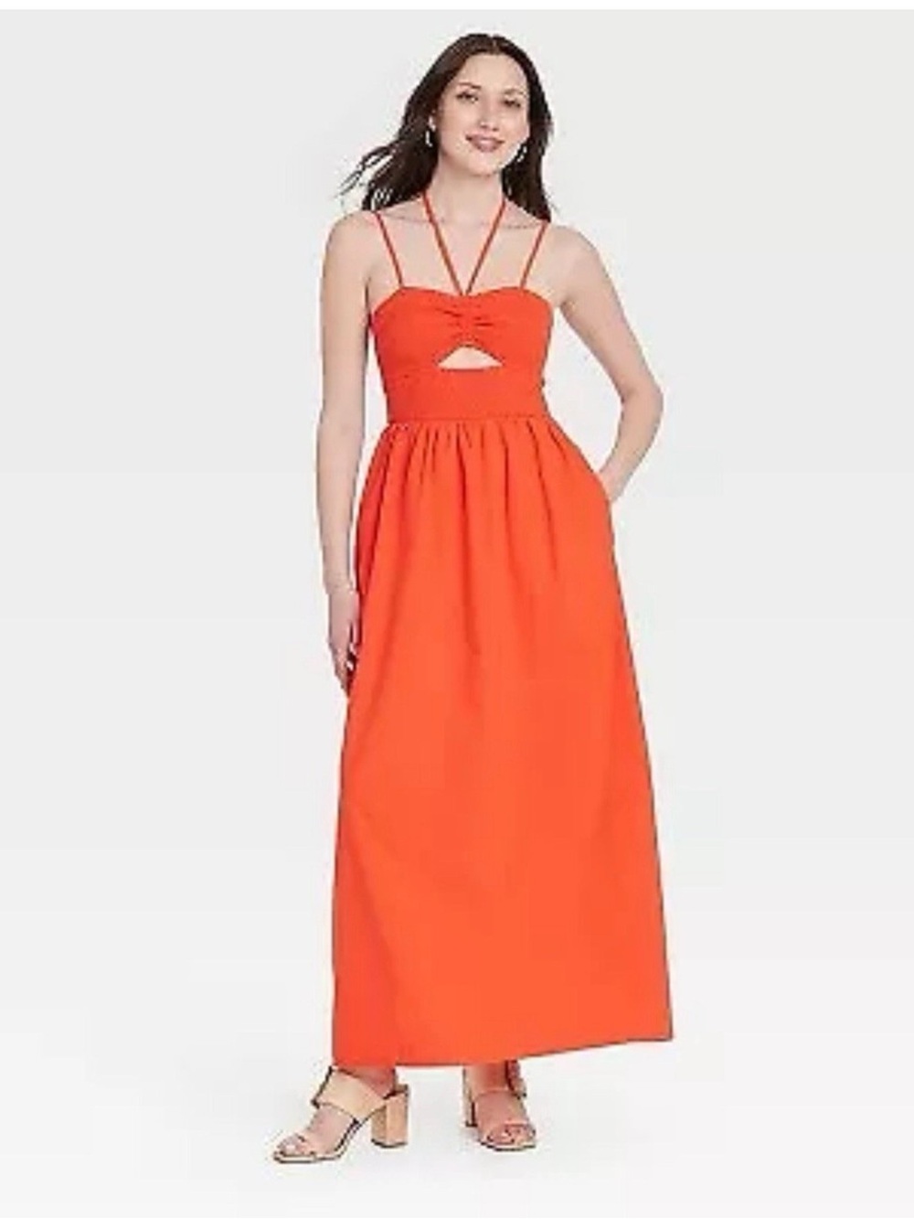 universal thread casual dresses Women's Smocked Cut-Out Maxi Dress Sundress, Orange NWT Maxi sundress Shoe Size:37 EU (6 Kid US) Mermaid Skirt TFNC bandeau maxi dress Made from lightweight cotton